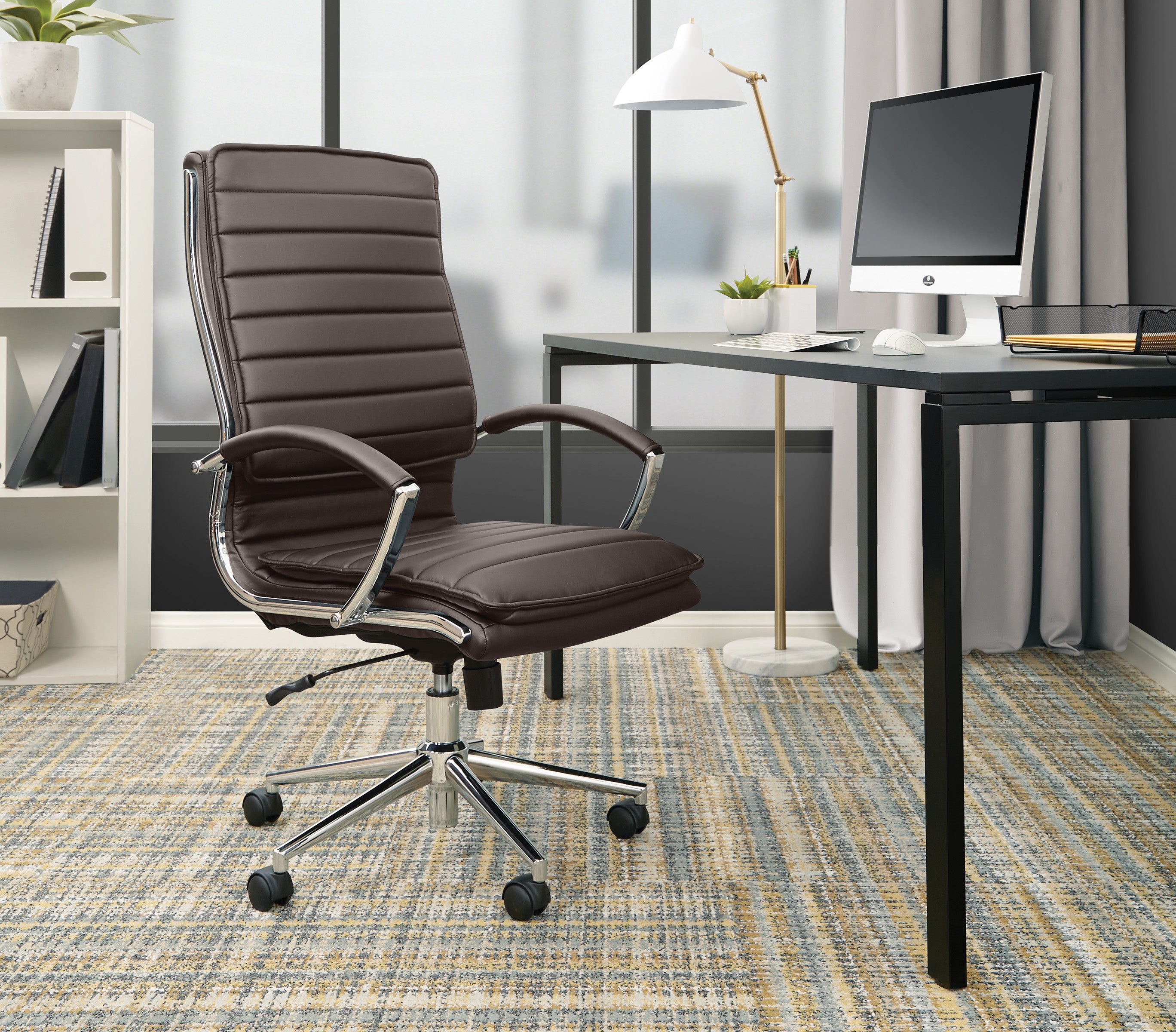 High Back Manager's Faux Lthr Chair